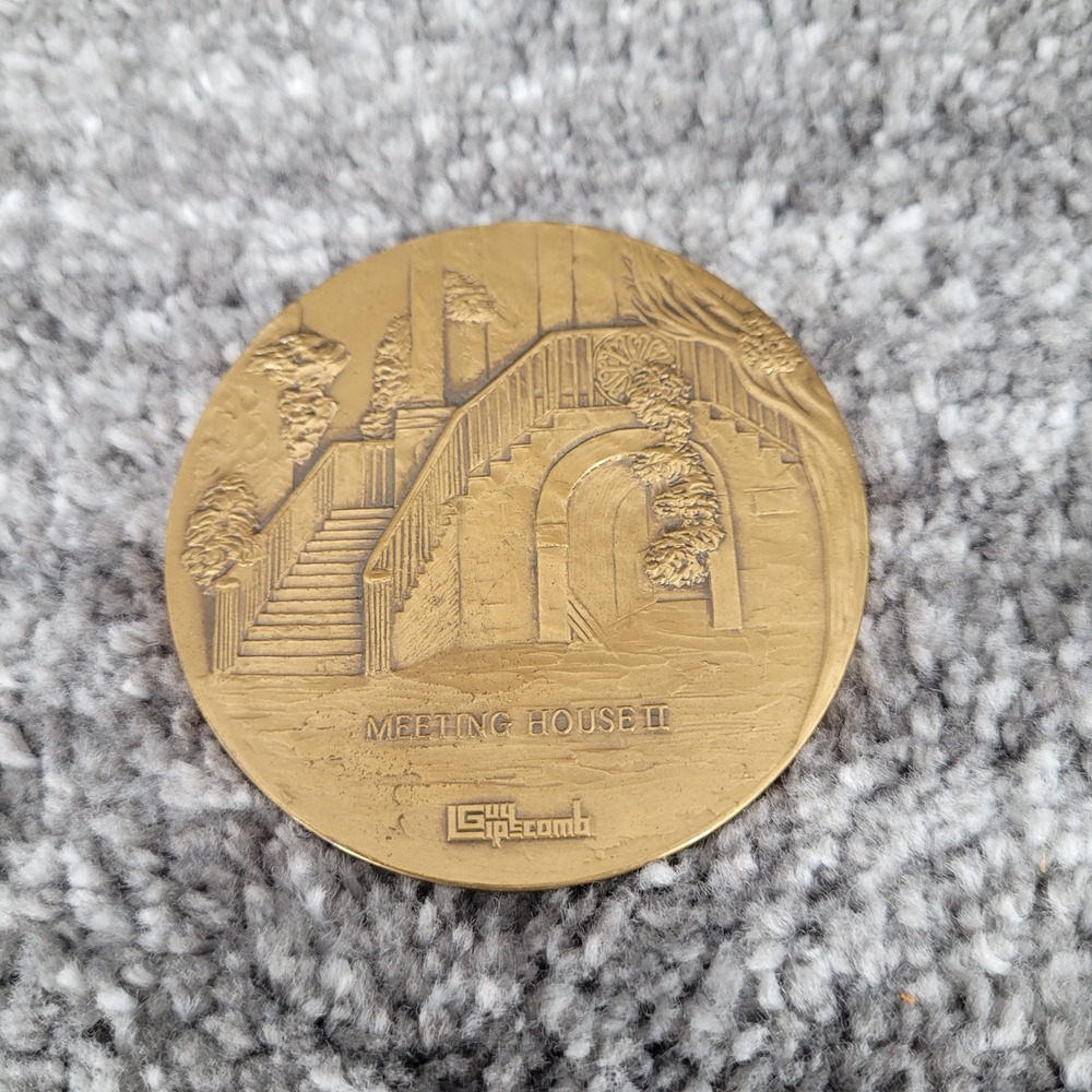 SCETV President's Society Meeting House II 1987 Medallic Art Co Bronze Medallion